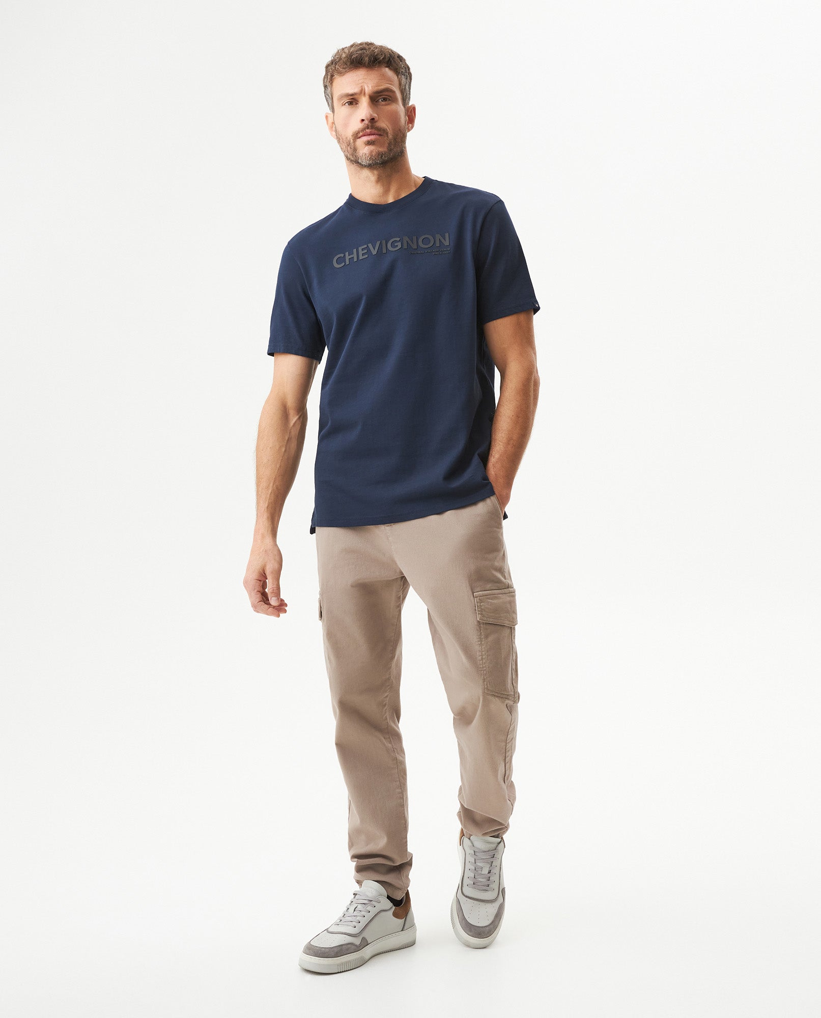 Men's Classic Fit Short Sleeve T-shirt in Cotton, Windward - 3