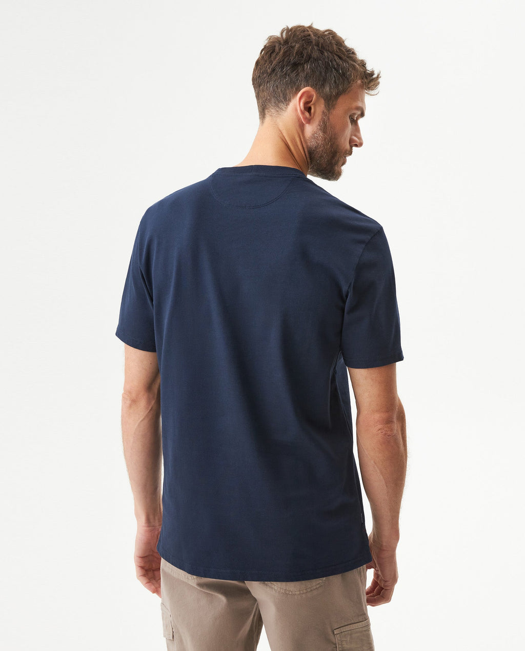 Men's Classic Fit Short Sleeve T-shirt in Cotton, Windward - 5