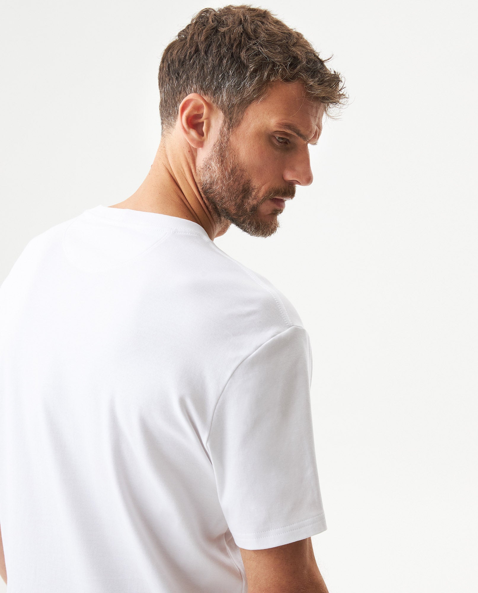 Men's Classic Fit Printed T-shirt in Cotton, Bayside - 6